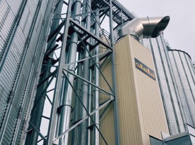 A grain silo facility with drying technology by plant builder Zuther