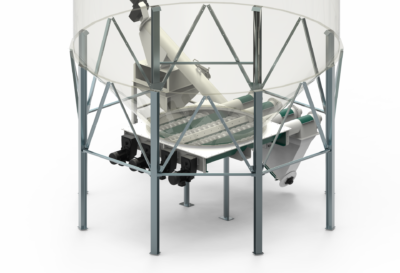 3D Modell Zuther Siloaustragssystem für Schüttgut Kunstoffgranulate